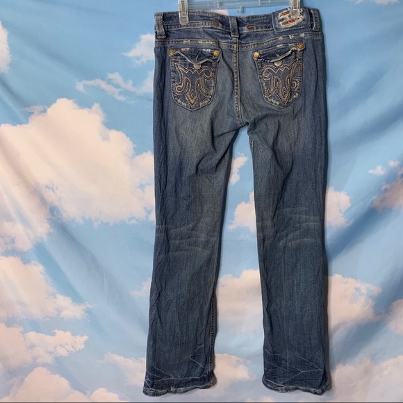 MeK Denim- Portland Bootcut Distressed Jeans 31/34 - Picture 7 of 16